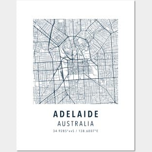 adelaide simple map Posters and Art